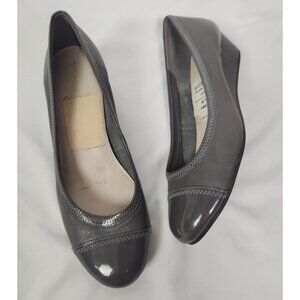 Cole Haan Women's Sz. 9B Milly Grey Patent Leather Wedge